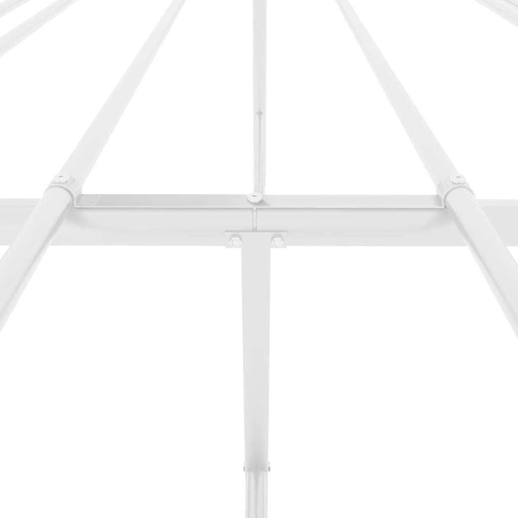 TALCUS Set di mobili - Struttura letto in metallo bianco 200x200 cm