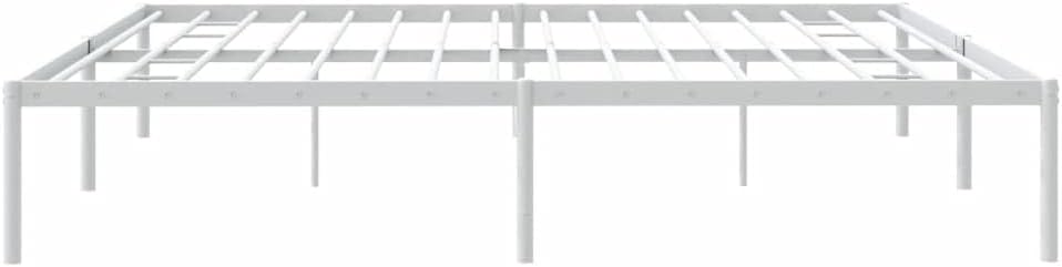 TALCUS Set di mobili - Struttura letto in metallo bianco 200x200 cm