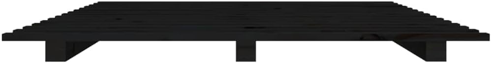 Lechnical Giroletto Nero 150x200 cm in Legno Massello di Pino,Mobili,Letti e Accessori,Letti e telai per Letti