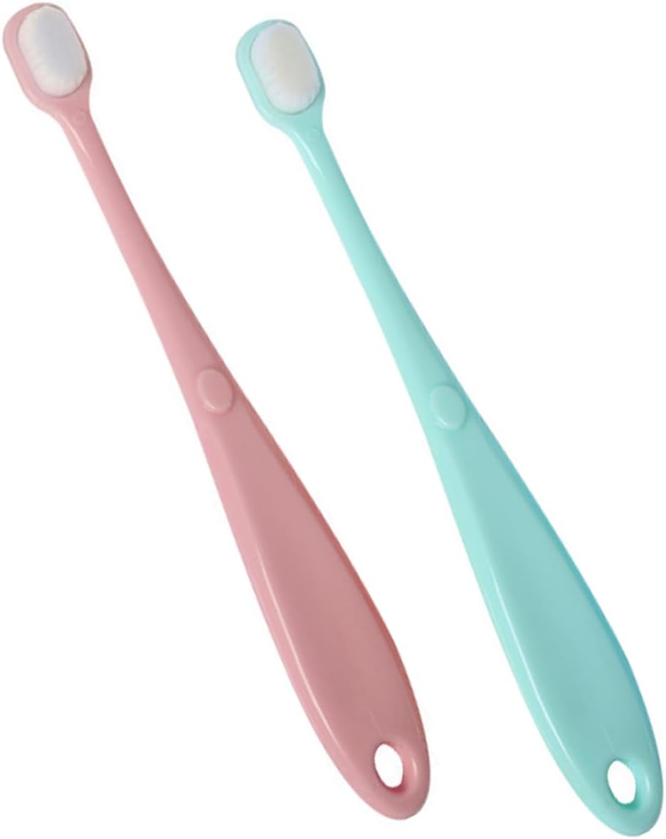 CALLARON 1set Toothbrush Soft Bristle Toothbrush for Oral Care Lightweight and Portable for Hands for Home and Travel 2pcs
