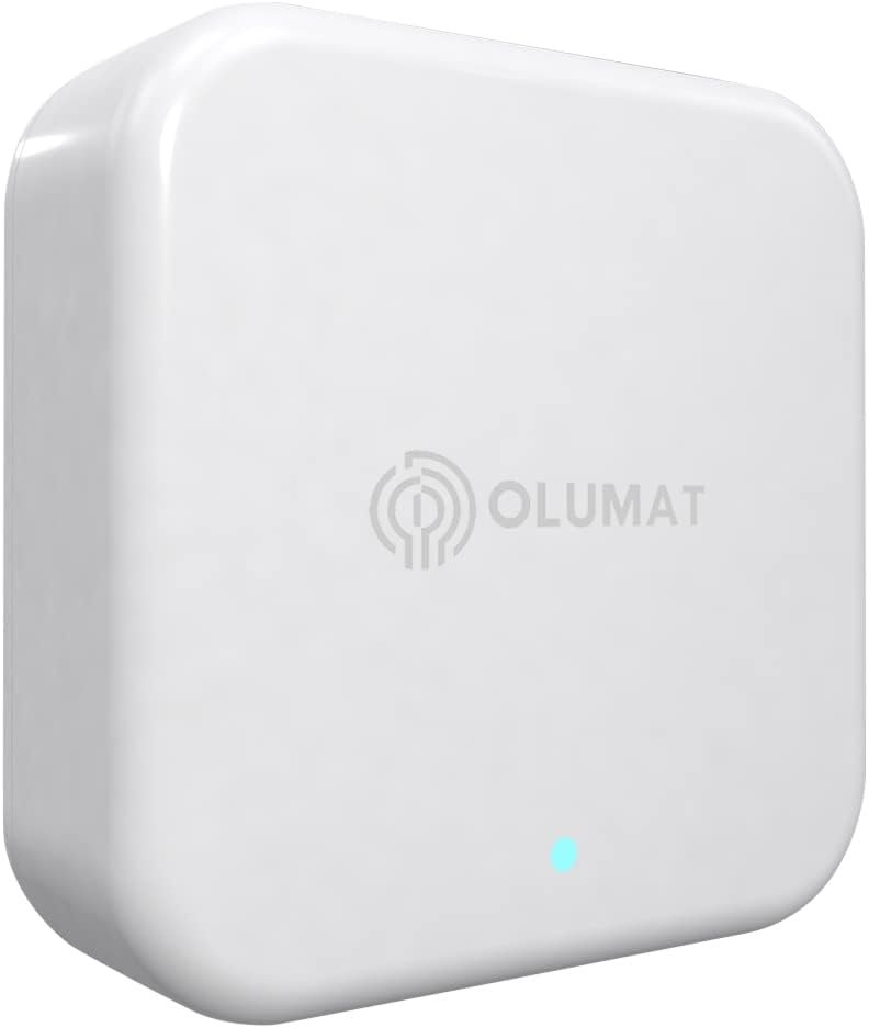 OLUMAT Wi-Fi Gateway, Smart Hub for Remote Control Door Lock with TTLock App, Wi-Fi Bridge Work with Alexa Google Home for Voice Control