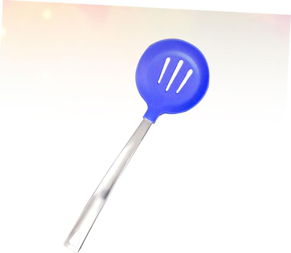 ABOOFAN Set Di Utensili Da Cucina in Silicone E Acciaio Inossidabile Utensili Antiaderenti Resistenti Al Calore Gadget Da Cucina Design Ergonomico Scolapasta E Manici in Argento