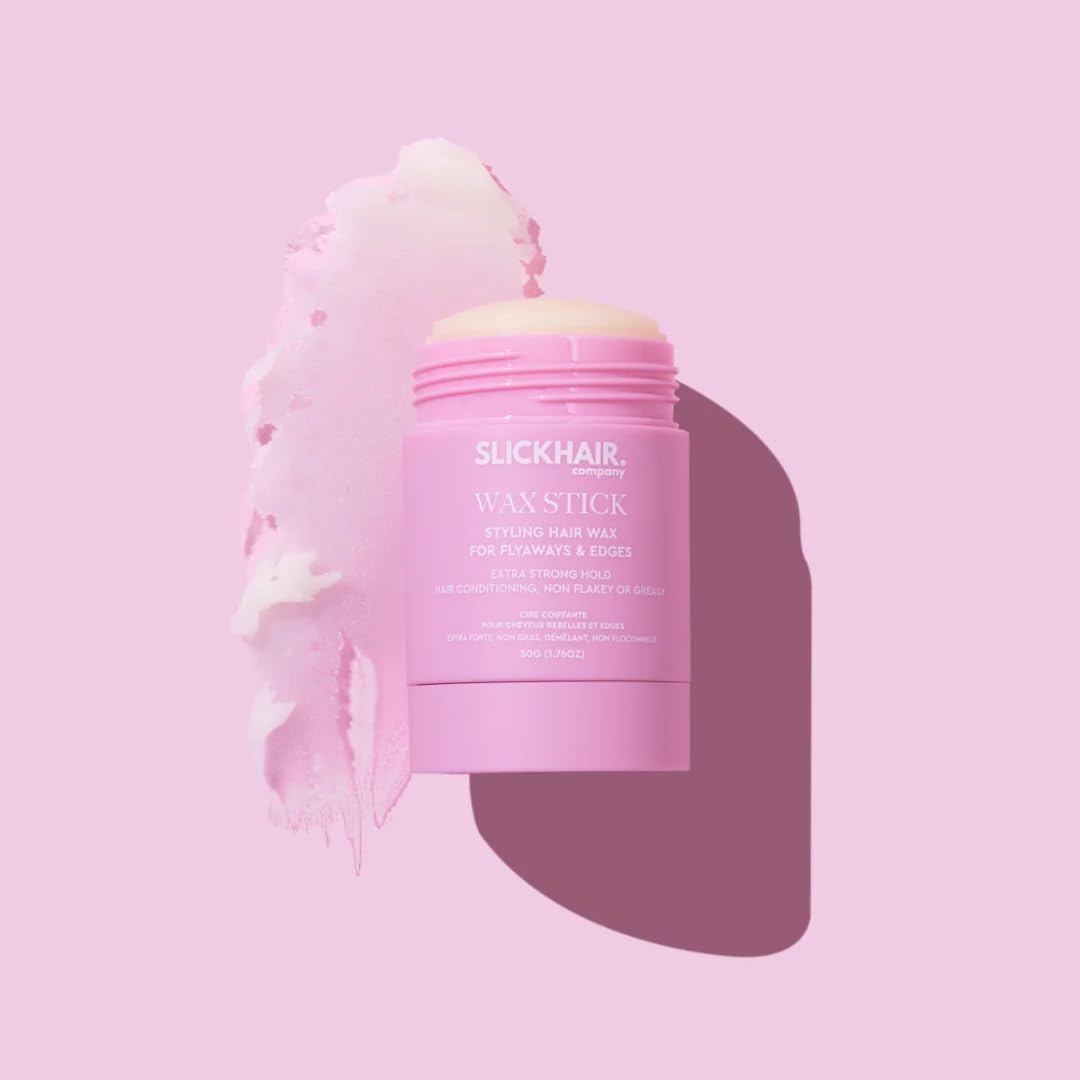 SlickHair Hair Wax Stick, Hair Stick for Flyaways, Slick Stick Hair Wax for Women and Children, Refreshes and Nourishes Hair, Non Sticky and Non Greasy - 50g