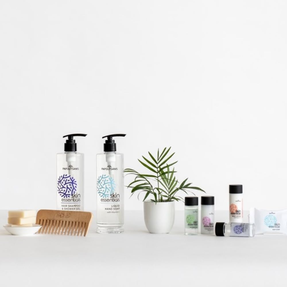 Flexibnb - Cheap Courtesy Set for Hotels, B&B and Holiday Homes Skin Essentials 20 ml - Packs of 50 Pieces (50 x Soap 15 g)