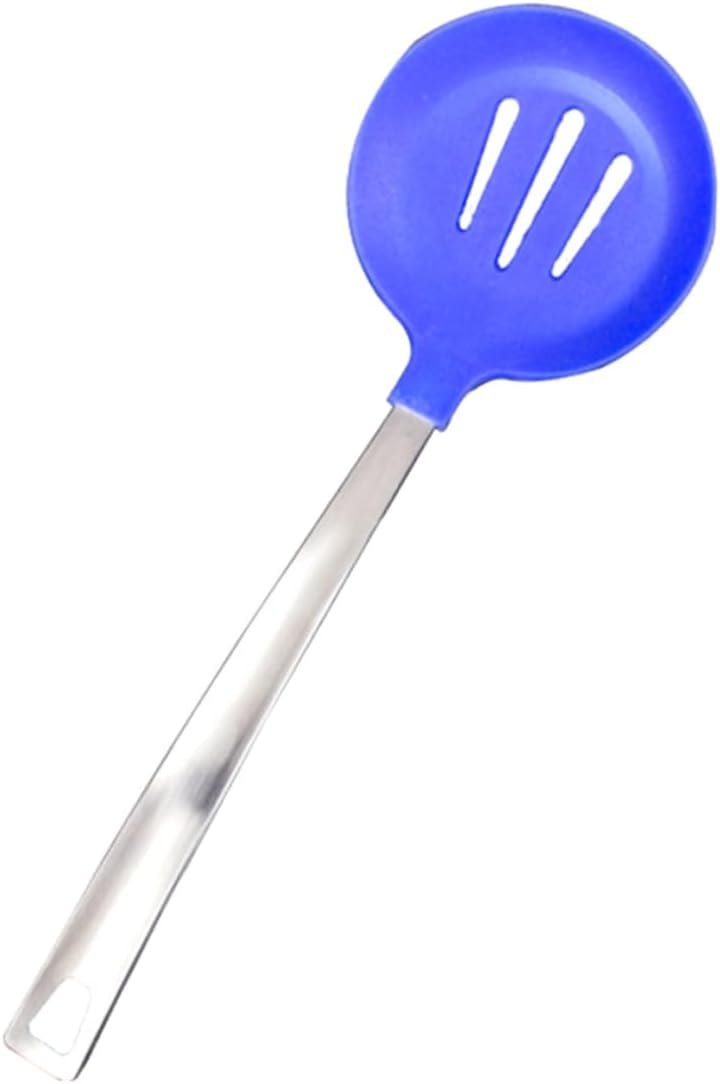 ABOOFAN Set Di Utensili Da Cucina in Silicone E Acciaio Inossidabile Utensili Antiaderenti Resistenti Al Calore Gadget Da Cucina Design Ergonomico Scolapasta E Manici in Argento