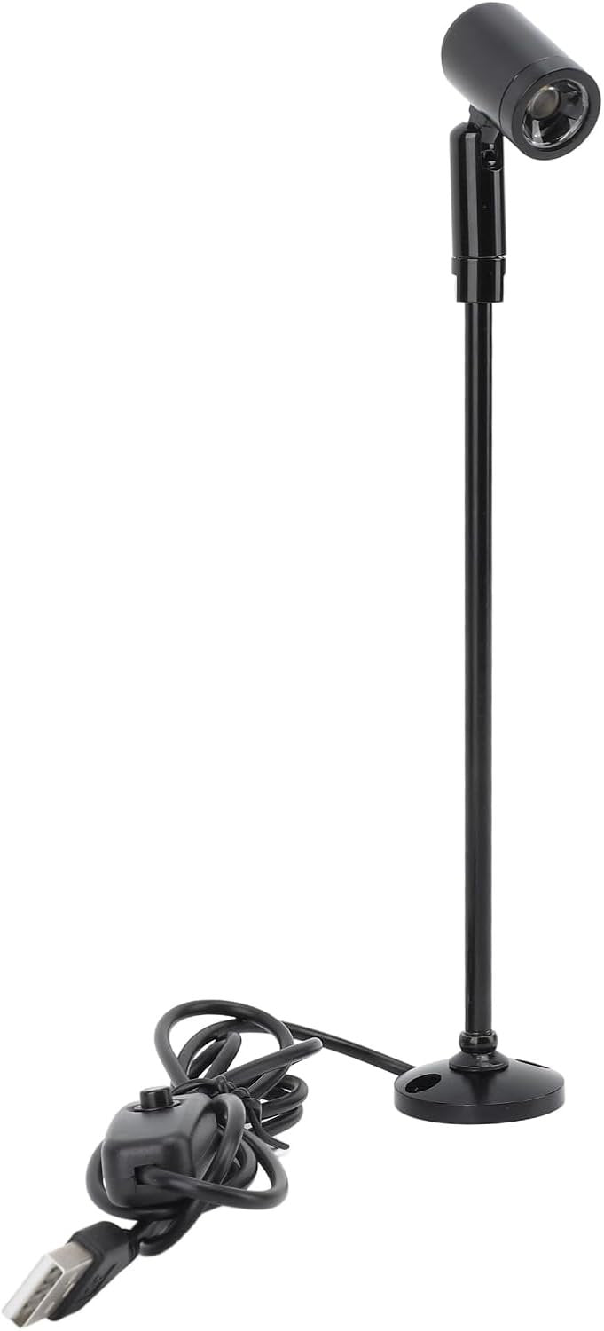 Floor Standing Cabinet Spotlight, Portable and Versatile Mini Spotlight, LED Lamp for Painting (White Light)