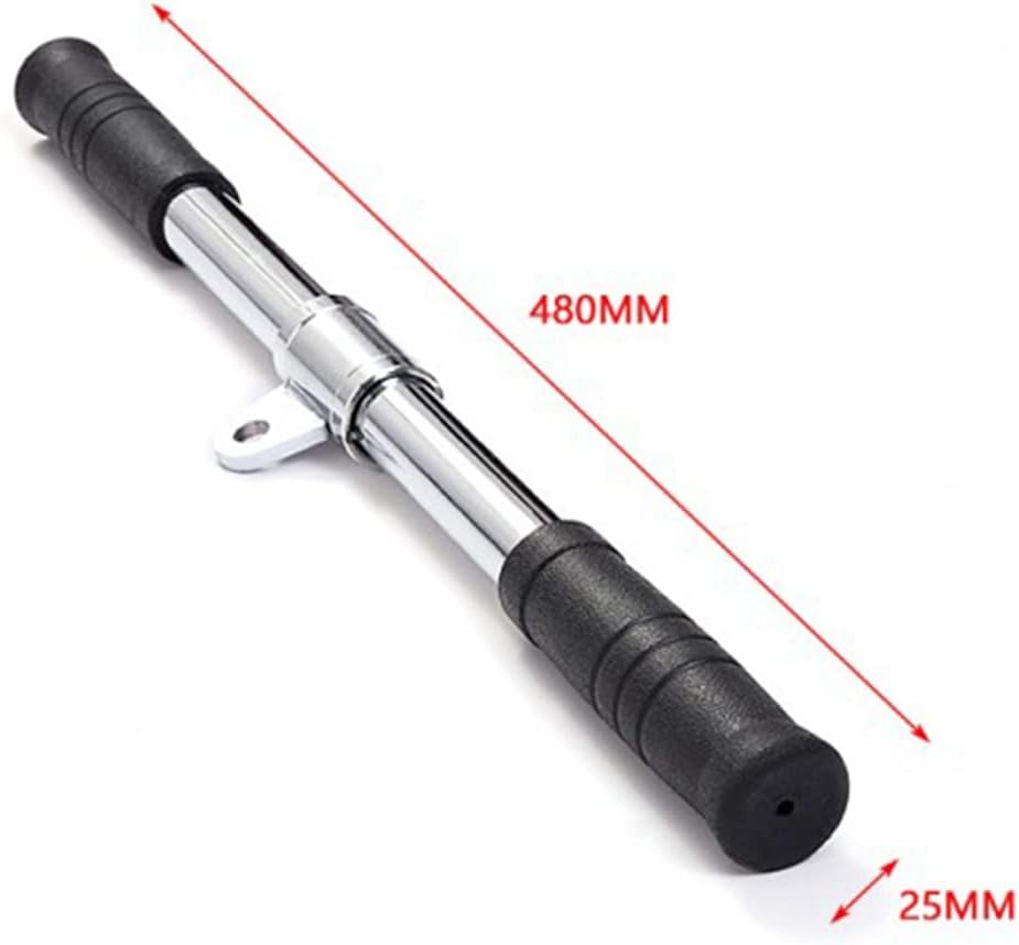 Anlayliay Pull Down Bar Gym Rotating Straight Bar for Cable Machine Attachments Workout Biceps Home Gym Training Equipment