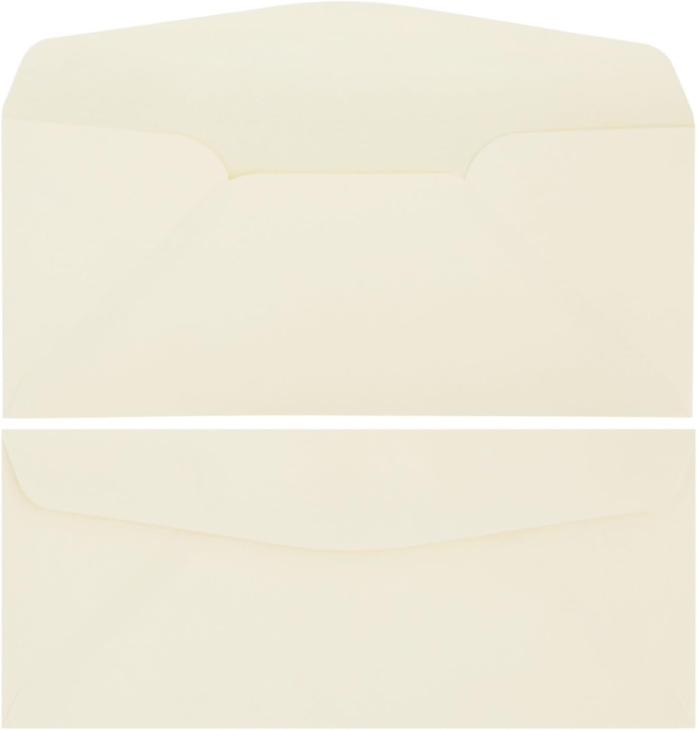 Ecru and Black Premium Stationery Paper Set, Letter Size (24 Envelopes, 48 Sheets)