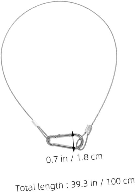 Ciieeo Adjustable Security Cable Buckle 4pcs Heavy Duty Cable Lock Luggage Lock Stage Lights Plant Lights 2.0mm 3.