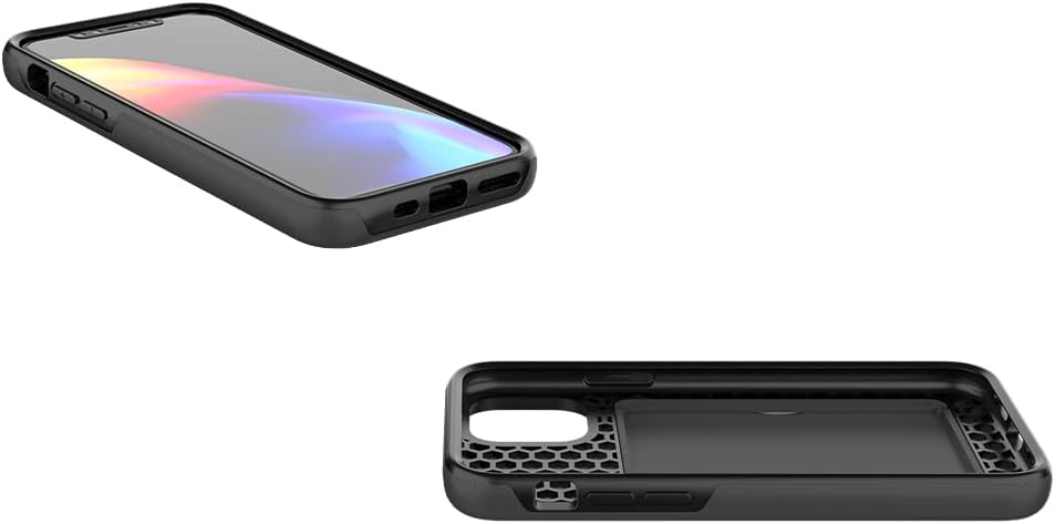 Asuwish Phone Case for iPhone 11 Pro 5.8 with Tempered Glass Screen Protector Cover and Credit Card Holder Stand Slim Hybrid Mobile Cell Accessories iPhone11pro iPhone11 i XI 11s 11pro Women Men Black