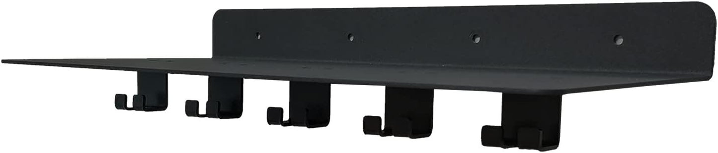 VOHYOV Fit for Tonal Accessory Floating Shelves Black Tonal Accessory Shelf Organize Tonal Home Gym Accessories Workout Equipment Storage Rack Metal Hanging Wall T Lock Shelf