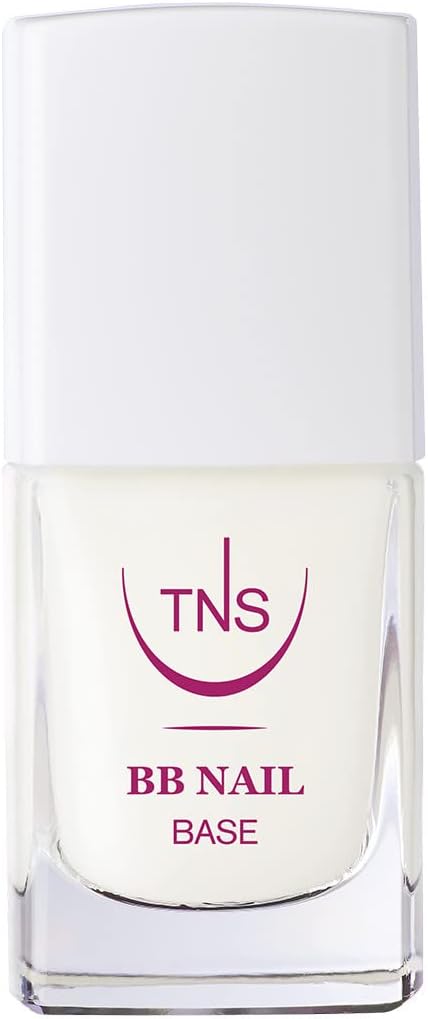 TNS Cosmetics BB Nail Base Coat and Strengthening Treatment 7 in 1 for Nails - 10 ml - White