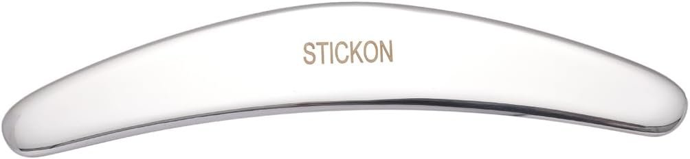 STICKON Medical Grade Stainless Steel Gua Sha Set 5pcs Scraping Massage Tool IASTM tools for Soft Tissue Therapy and Reduce Legs, Back, Arms,Neck,Shoulder Muscle Pain pitao08