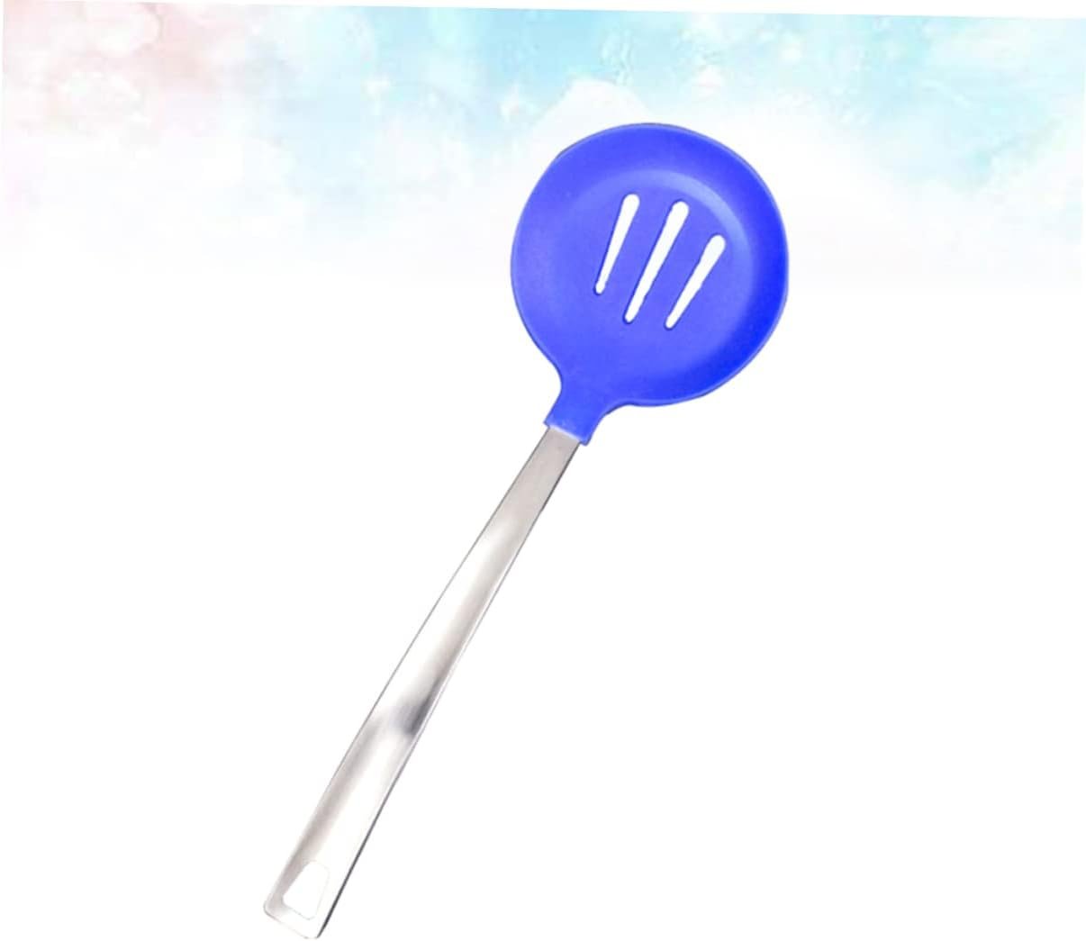 ABOOFAN Set Di Utensili Da Cucina in Silicone E Acciaio Inossidabile Utensili Antiaderenti Resistenti Al Calore Gadget Da Cucina Design Ergonomico Scolapasta E Manici in Argento