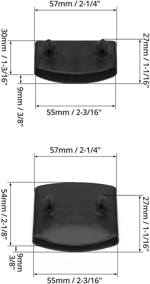 Shusmda 40Pcs Furniture Accessory Plastic Bed Slat End Caps Holders for Holding Securing Wooden Slats Bed Board Skeleton Frame