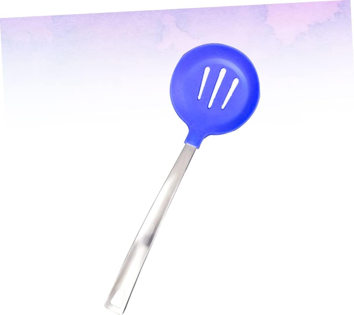 ABOOFAN Set Di Utensili Da Cucina in Silicone E Acciaio Inossidabile Utensili Antiaderenti Resistenti Al Calore Gadget Da Cucina Design Ergonomico Scolapasta E Manici in Argento