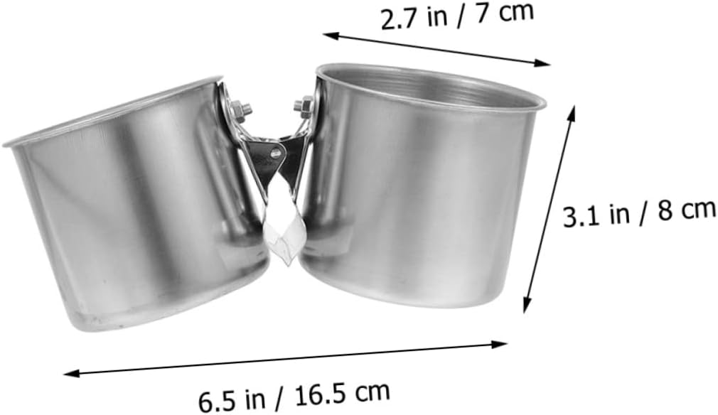 MOBUTOFU 2pcs Bird Feeder Feeding Basin for Bird Parrot Feeder Bird Food Dispenser Bird Feeding and Watering Supplies Parrot Food Dispenser Bird Food Container Parrot Hanging Feeder