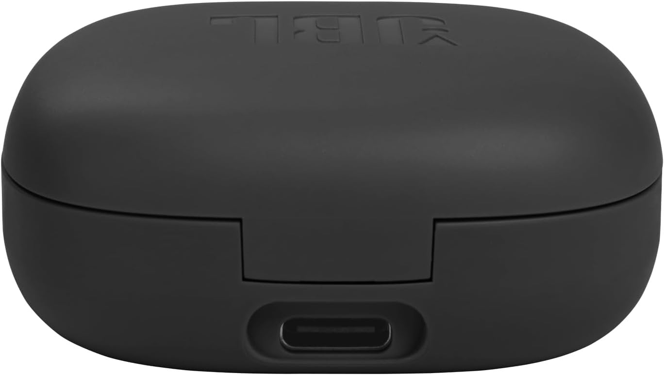 JBL Wave Flex, JBL Deep Bass Sound, Comfortable fit, Up to 32 (8h + 24h) total hours of battery life with speed charging, Stay aware of your surrounding, Hands-free calls with VoiceAware, Black