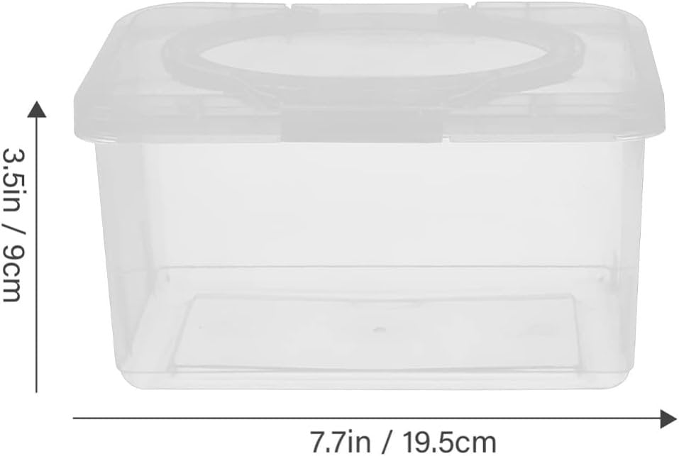 SUPVOX 2pcs Wipes Dispenser with Sealed Ring Reusable Wipe Holder for Nursery Ergonomic One-handed Use Multifunctional Box for Bathroom and Home