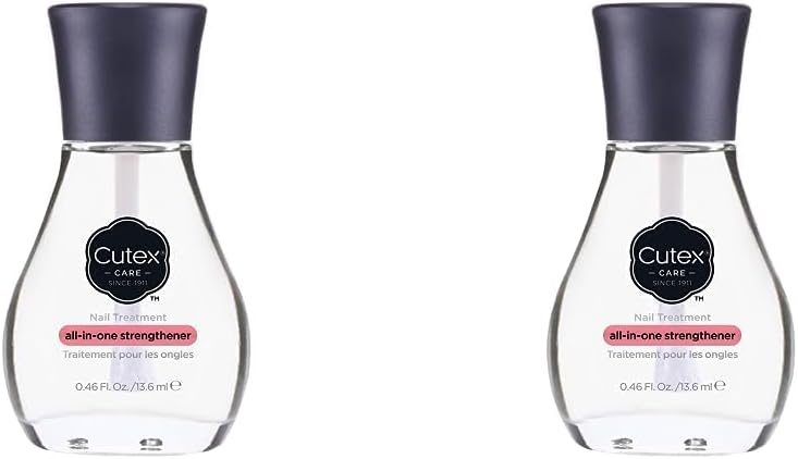 Cutex All In One Strengthener Strengthener Treatment Nail Care Treatment Weak and Unhealthy Looking Nails 13.6 Milliliter (Pack of 2)