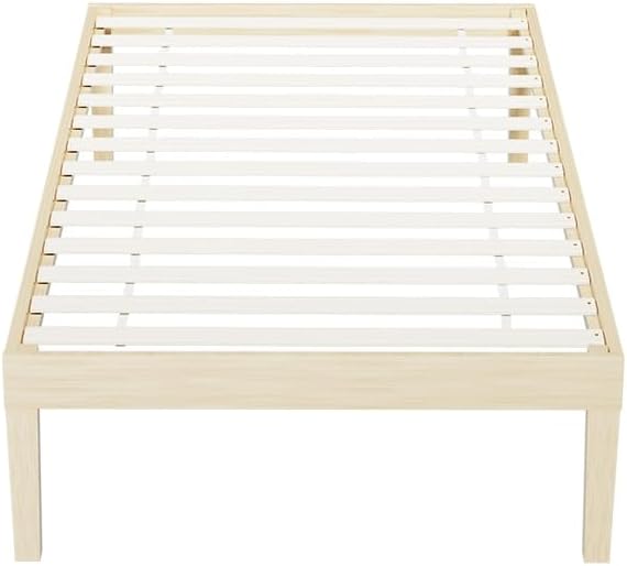 Artiss Single Bed Frame Platform Wooden Timber Frames Beds Base Bedroom Room Decor Home Furniture Oak for Kids, Toddler and Adult, Modern Design with Stable Legs and Storage Space Pine