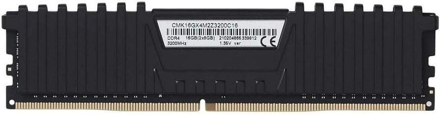 Corsair CMK16GX4M2Z3200C16 Vengeance LPX 16GB (2 X 8GB) DDR4 3200 (PC4-25600) C16 1.35V for AMD Ryzen Black