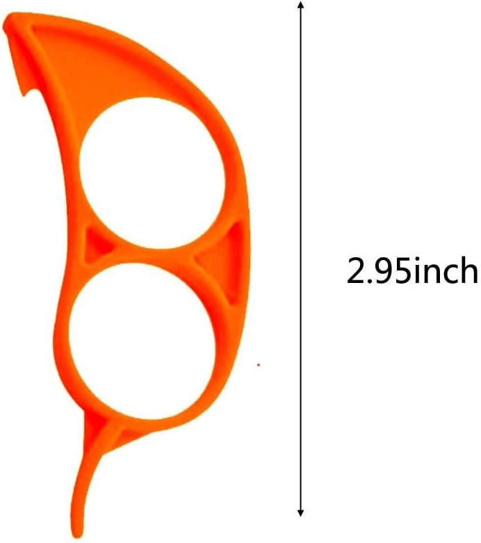 Potato Peeler Set of 4 Orange Peeler Orange Peeler Easy Open Lemon Peel Cutter Slicer Fruit Tools Kitchen Gadget (Yellow, One Size)