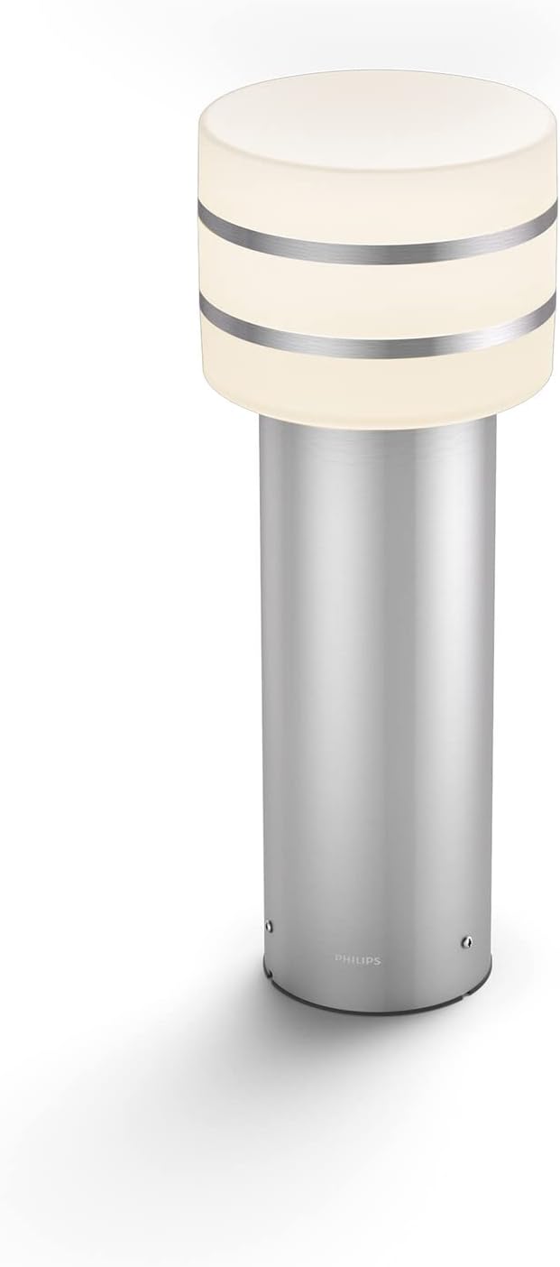 Philips Hue White Tuar, Paletto LED Smart da Esterno, Luce Bianca, Alluminio