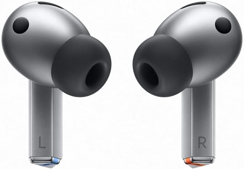 Samsung Galaxy Buds3Pro, Wireless Bluetooth Earbuds with Adaptive Noise Control, Sweat and Water Resistance, AI translator, Hi-Fi Sound, 360 Audio – Silver (CAD Version & Warranty)