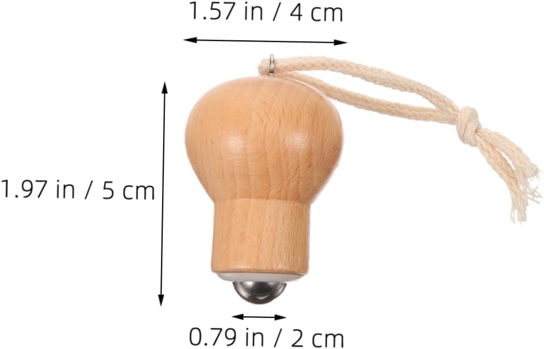 VICASKY 2 Pezzi Massaggiatore Di Sfere Lampadina Massaggio Rulli Giglio Massaggianti Schiuma Facciale Attrezzo Massaggiatore Di Bellezza Per Il Viso Strumento Massaggiatore Manuale Faggio
