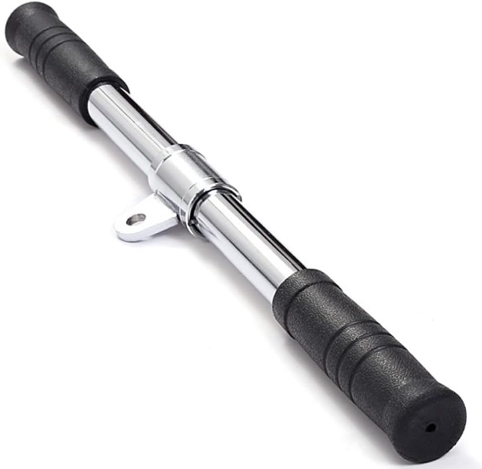 Anlayliay Pull Down Bar Gym Rotating Straight Bar for Cable Machine Attachments Workout Biceps Home Gym Training Equipment