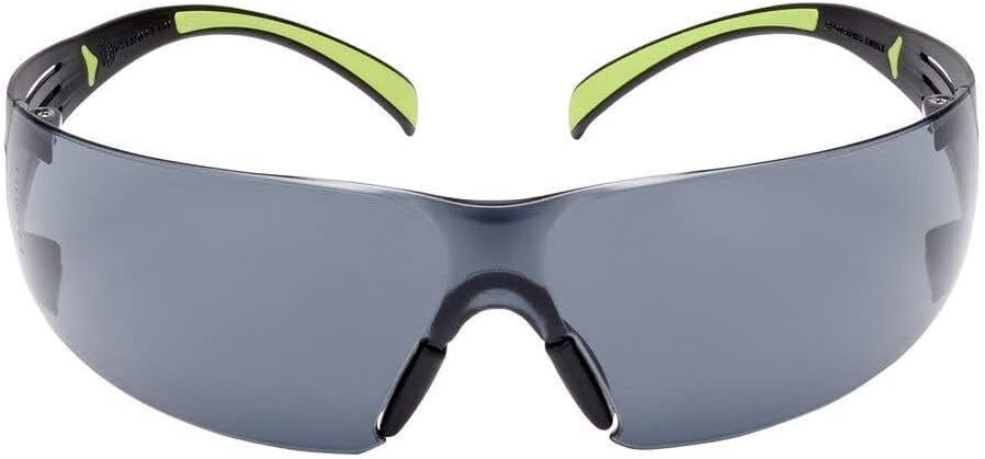 3M Safety SF400G-WV-6 Pro SecureFit 400 Eye Protection Safety Glasses, Black Frame and Gray Lens, Anti-fog, 1 Pair