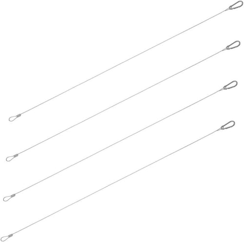 Ciieeo 4pcs Steel Security Cable Lock Stainless Steel Safety Cable Heavy Duty for Luggage Stage Lights