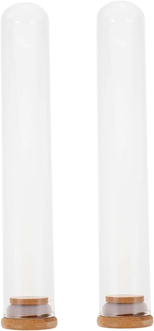 Alipis 2 Pezzi Flacone per provette Tubi arredamneto casa oggettistica casa Home Decoration Portaoggetti Copertura Floreale conservata Copertura Floreale Trasparente Bicchiere Transparent