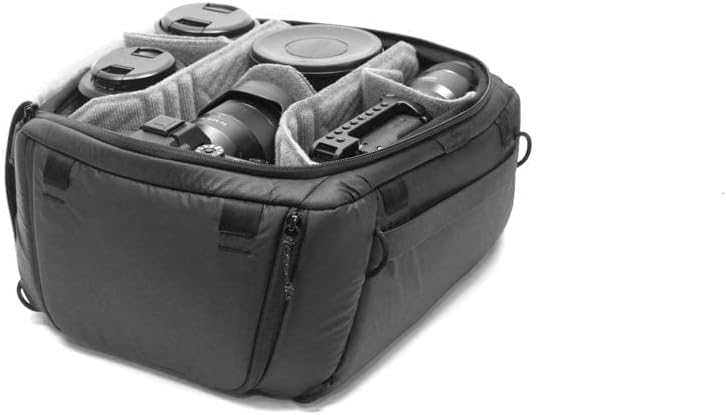 Peak Design Camera Cube, Medium, Custom Organization and Protection, Weatherproof Shell with Foam Sub-Lining, FlexFold Dividers Included, Camera Bag Insert Compatible Travel Bags