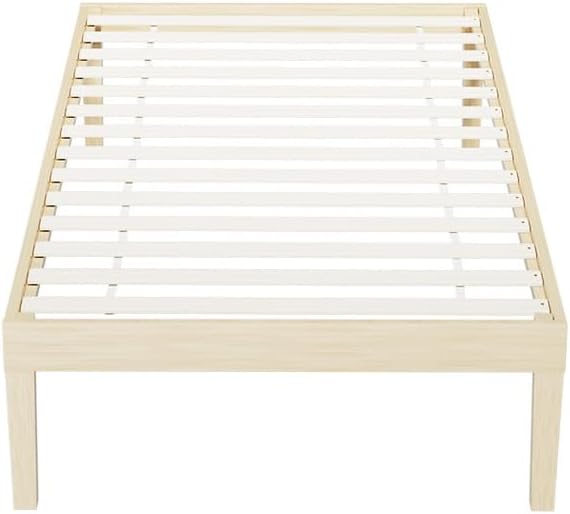 Artiss Single Bed Frame Platform Wooden Timber Frames Beds Base Bedroom Room Decor Home Furniture Oak for Kids, Toddler and Adult, Modern Design with Stable Legs and Storage Space Pine, Easy Assembly