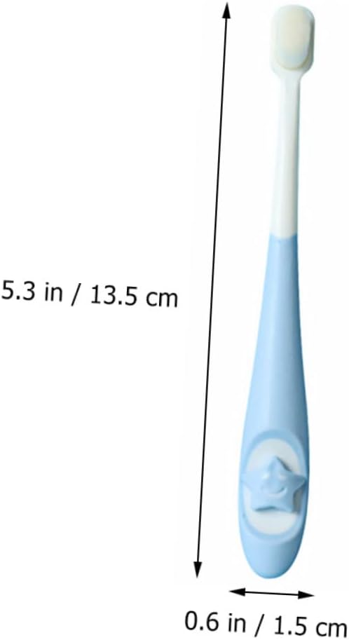 WOFASHPURET 2Pcs Bristle Toothbrush Soft Oral Care Brush for Ages Ergonomic Design with Cartoon for Newborns