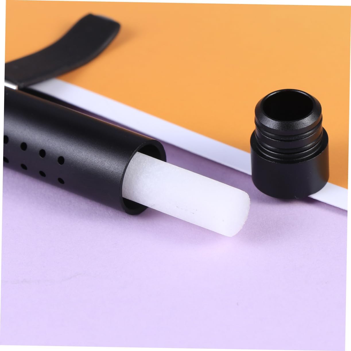 CHILDWEET Car Air Freshener Stick Elegant Black Aromatherapy Diffuser for Vent Aroma Control with Replacement Stick Durable Car Fragrance Essential Oil