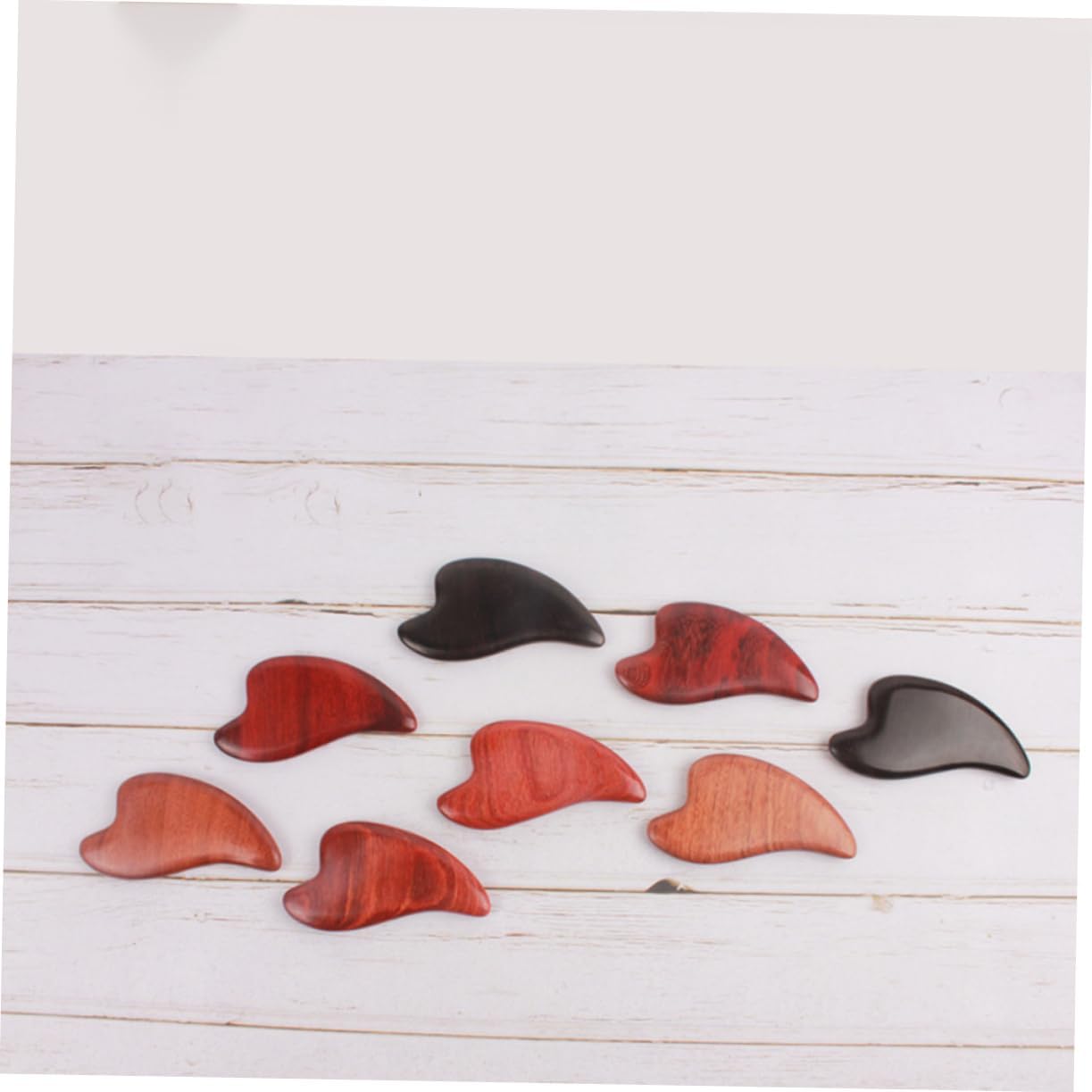 Baluue 3 pcs Wooden Scraping Plate Massaging Tool for Facial Use Ergonomic Design Smooth Texture for Safe