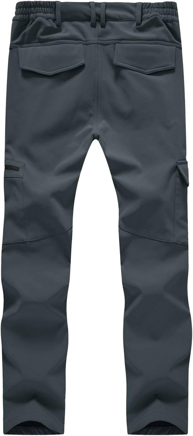 Rdruko Women's Waterproof Softshell Fleece Lined Ski Snow Insulated Pants with Pockets