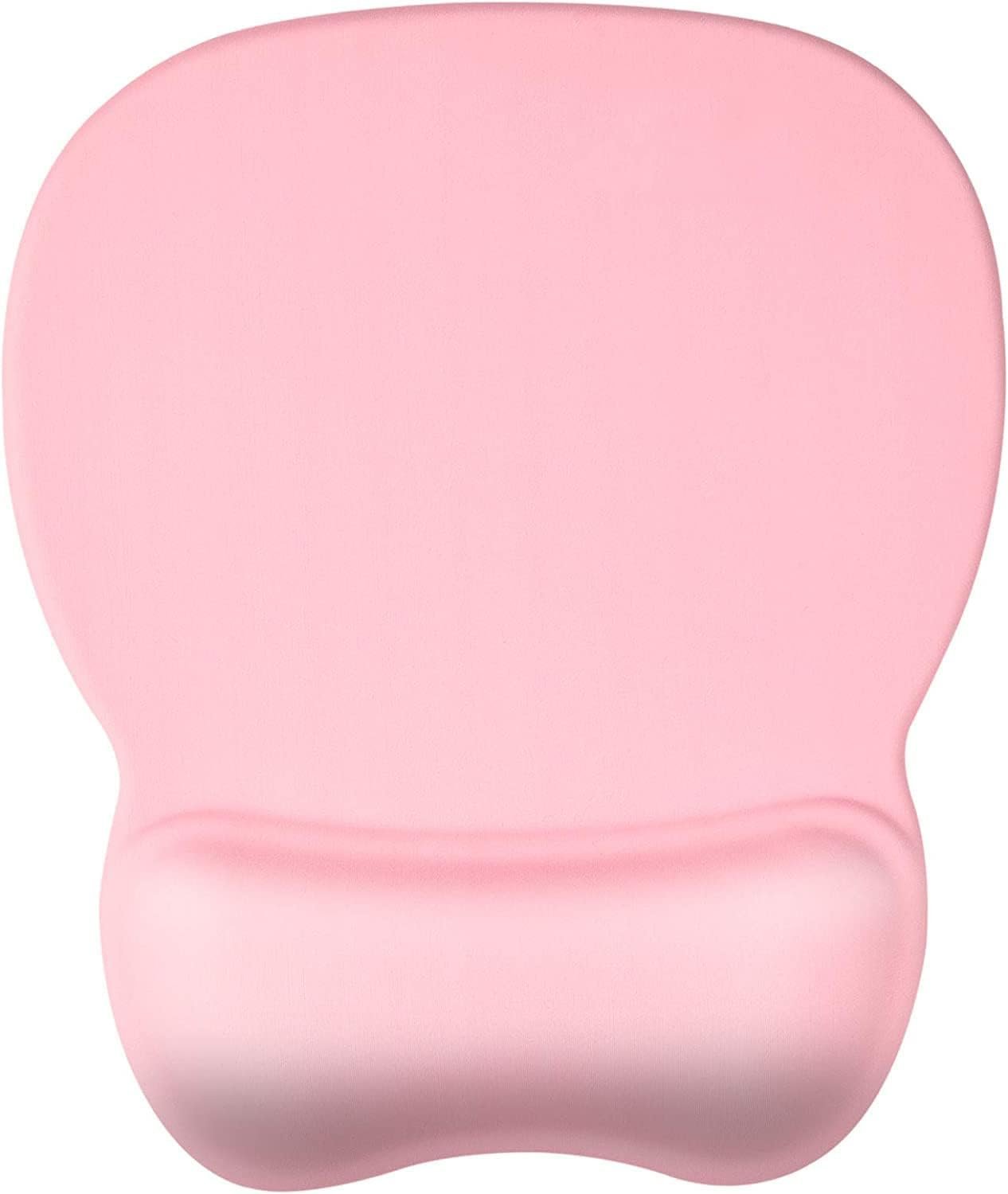 EooCoo Ergonomic Mouse Pad with Wrist Support, Mousepad with Memory Foam Wrist Rest and Non-Slip Base for Computer, Cafe, Home & Office, 9.64 x 8.26 in Office Desk Accessories