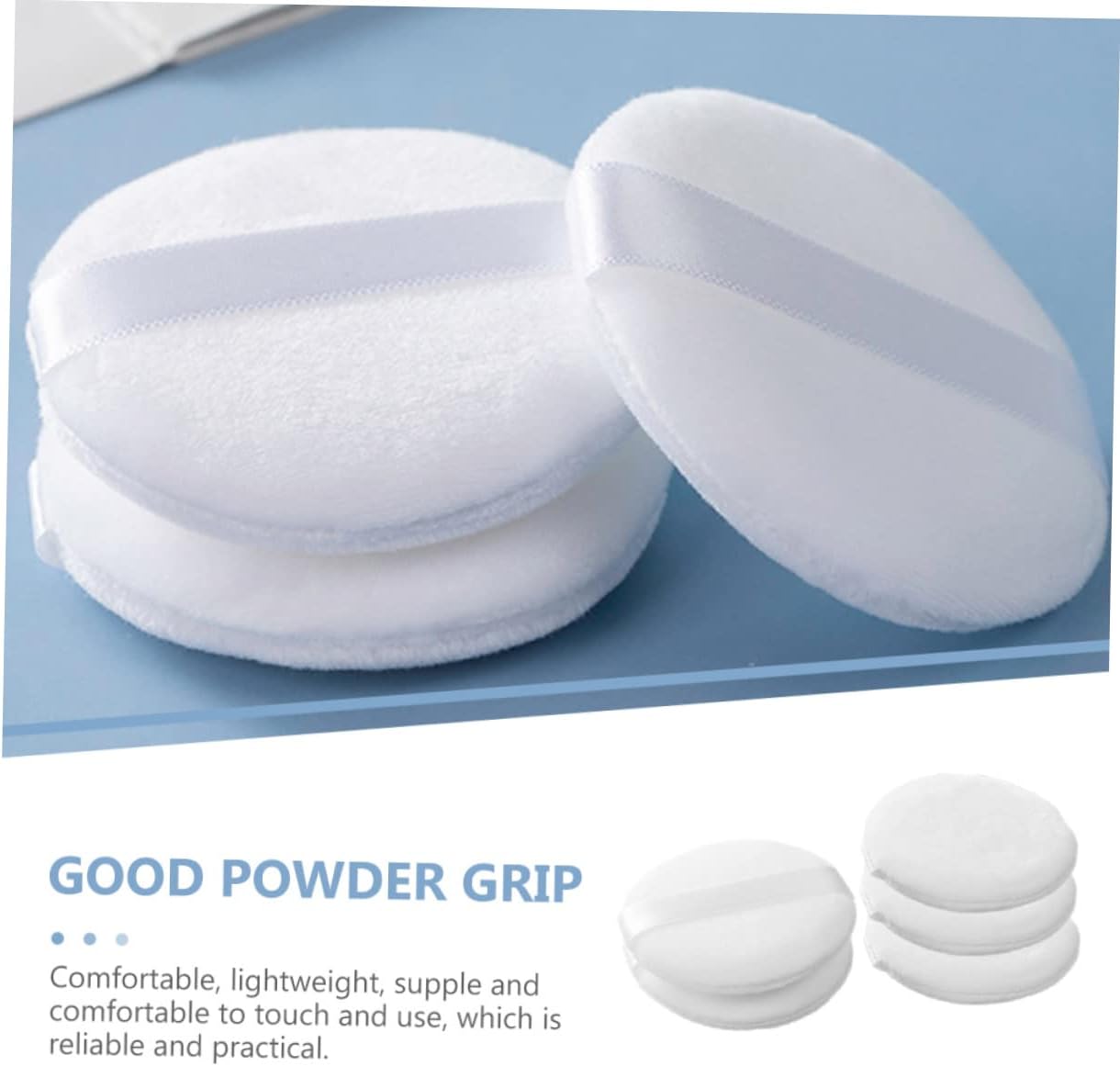 FRCOLOR 5 Pz soffio di cipria sciolto applicatore di bellezza piccolo strumento per il trucco makeup cosmetici accessorio cosmetico per ragazza soffice soffio di cipria in polvere