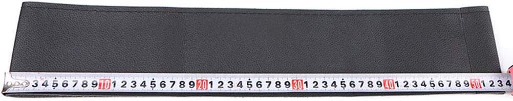 DIY Soft Leather Car Steering Wheel Cover with Needle and Thread Interior Accessories Red