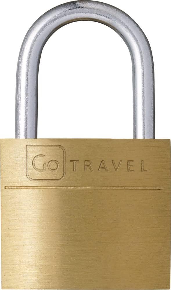Go-Travel Luggage Lock, Brass, 20 mm