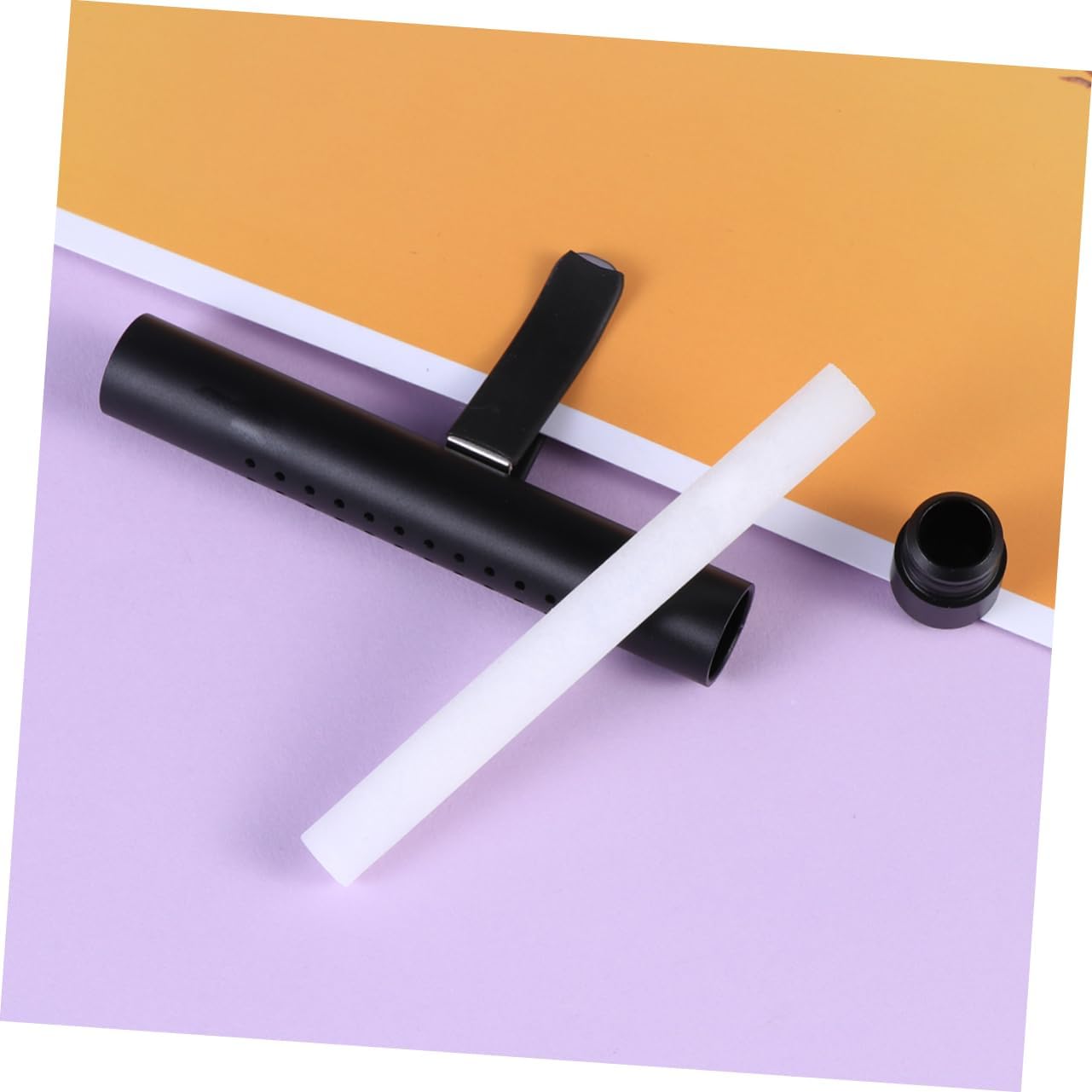Gogogmee Car Aromatherapy Diffuser Stick Elegant Air Freshener for Vent Includes Replacement Stick Aroma Control Stylish Black Design for Essential Oils and Car