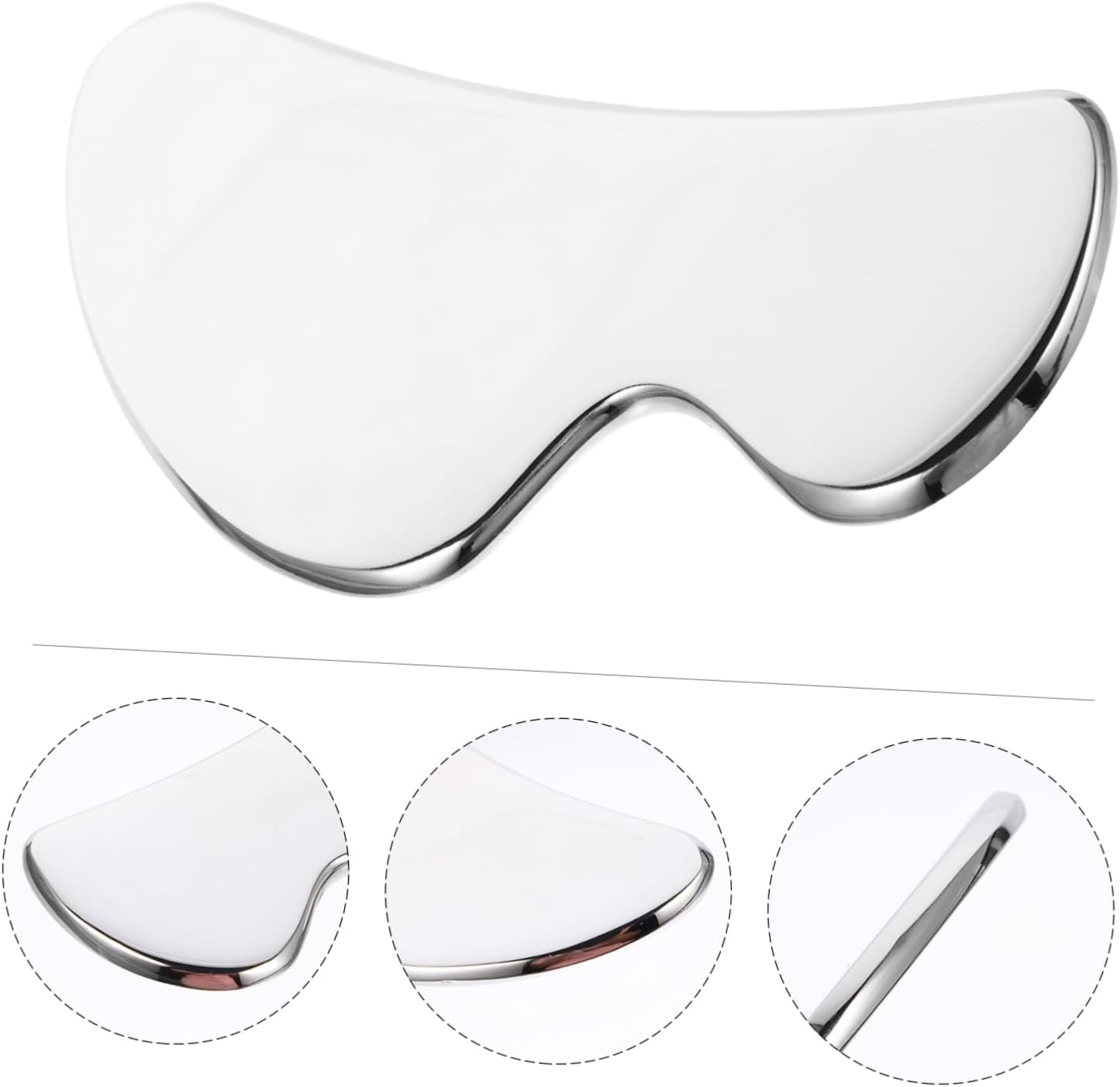 VALICLUD 1pc Stainless Steel Board Facial Massager Relief Scraper for Face Neck and Back Massage Multi