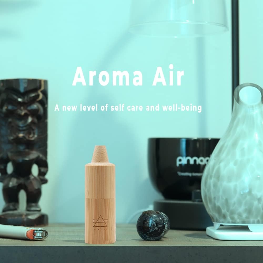 Aroma Spearmint Personal Air Filter 2 Pack - Infused with Essential Oils Spearmint - Odor and Smoke Eliminator