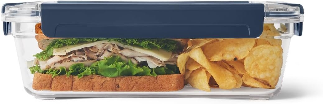 YETI Food Storage Container, BPA Free, Locking & Airtight Lid, Microwave & Freezer Safe, Leak-Proof, Cooler and Thin Ice Compatible, Navy, Large