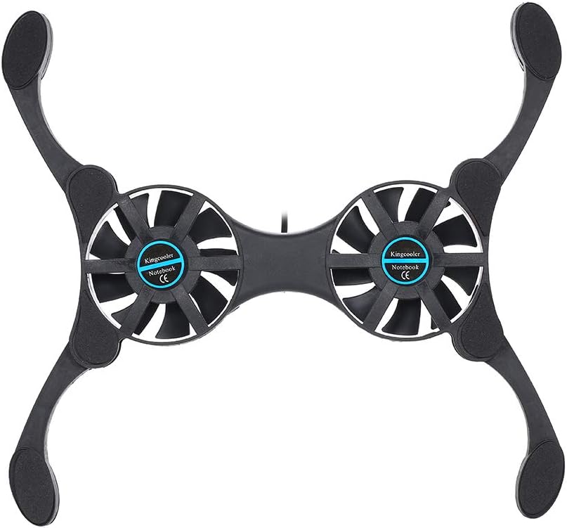 Mini Portable Folding Foldable USB Dual Fan Cooler Cooling Pad for PC Laptop Notebook 7 VCXN