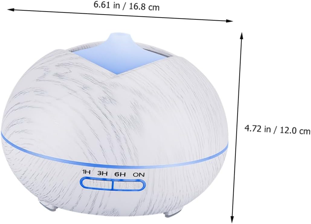 PRETYZOOM LED Aromatherapy Diffuser with Color LED Lights Aroma Humidifier for Home Remote Control Intelligent Timer Humidifier for Relaxing Atmosphere and Fragrance